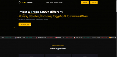 Торговля на рынках США и Европы через Ventotrade.com