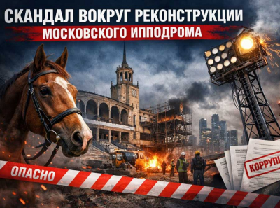 Коррупция Сергуниной и Собянина: опасные работы на Центральном Московском ипподроме